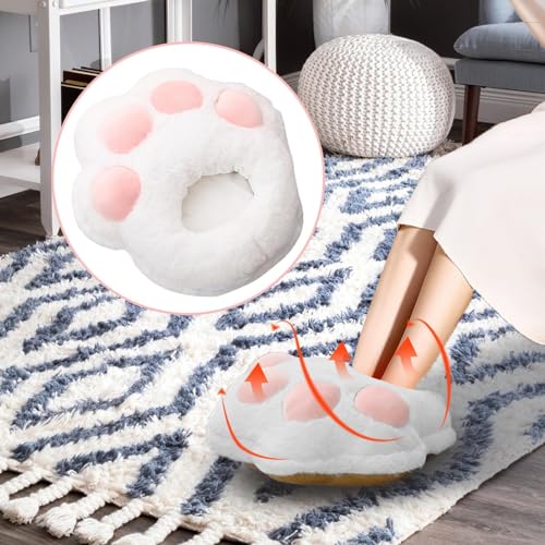 Calentador de pies USB de felpa suave para el dormitorio y teletrabajo en casa 2