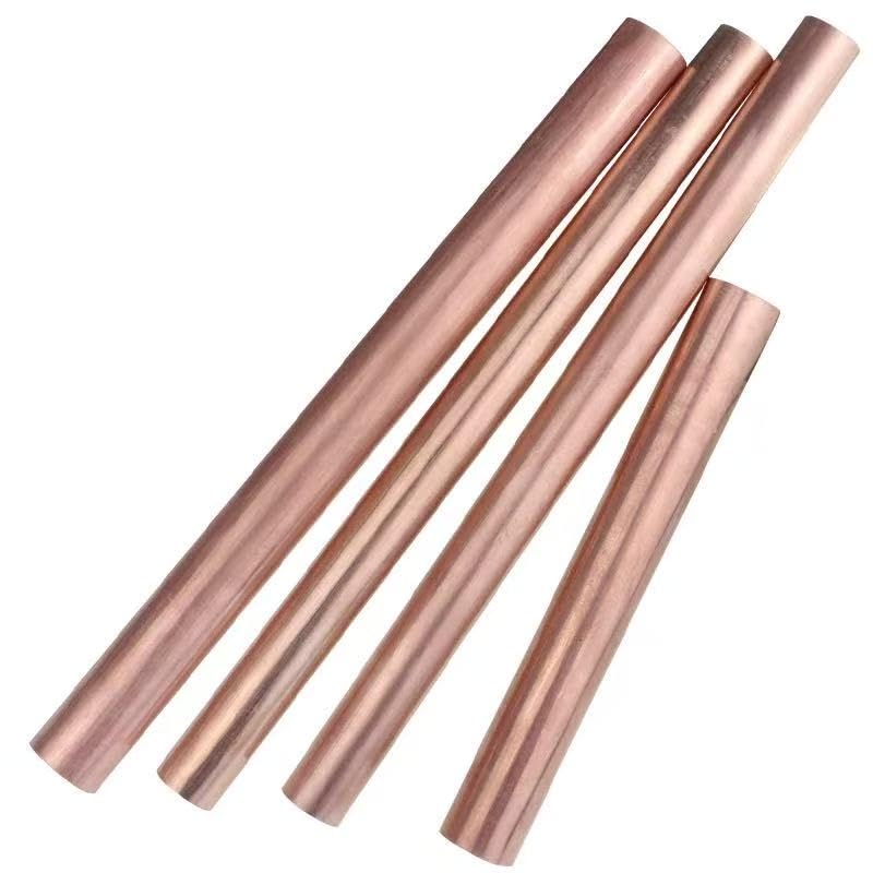 1Pcs T2 Copper Round Bar Red Copper Rod OD 8mm 10mm 12mm 13mm 14mm 15mm 16mm 18mm 20mm 22mm to 65mm (1,12mm x 100mm)