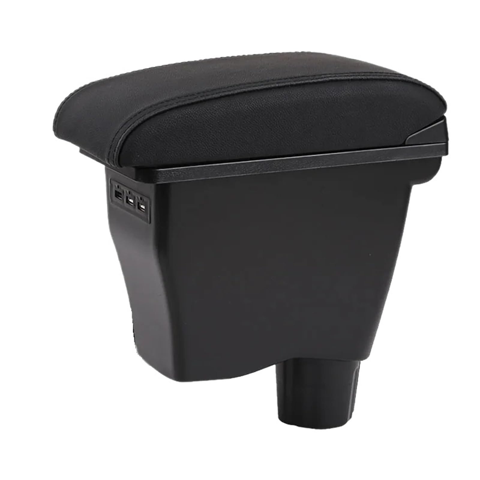 Hguvsjd Armrest Box For Benz For Smart 453 For Fortwo For Forfour 2015-2018 Armrest Retrofit Parts Interior Storage Box Car Armrests(A Black leather)