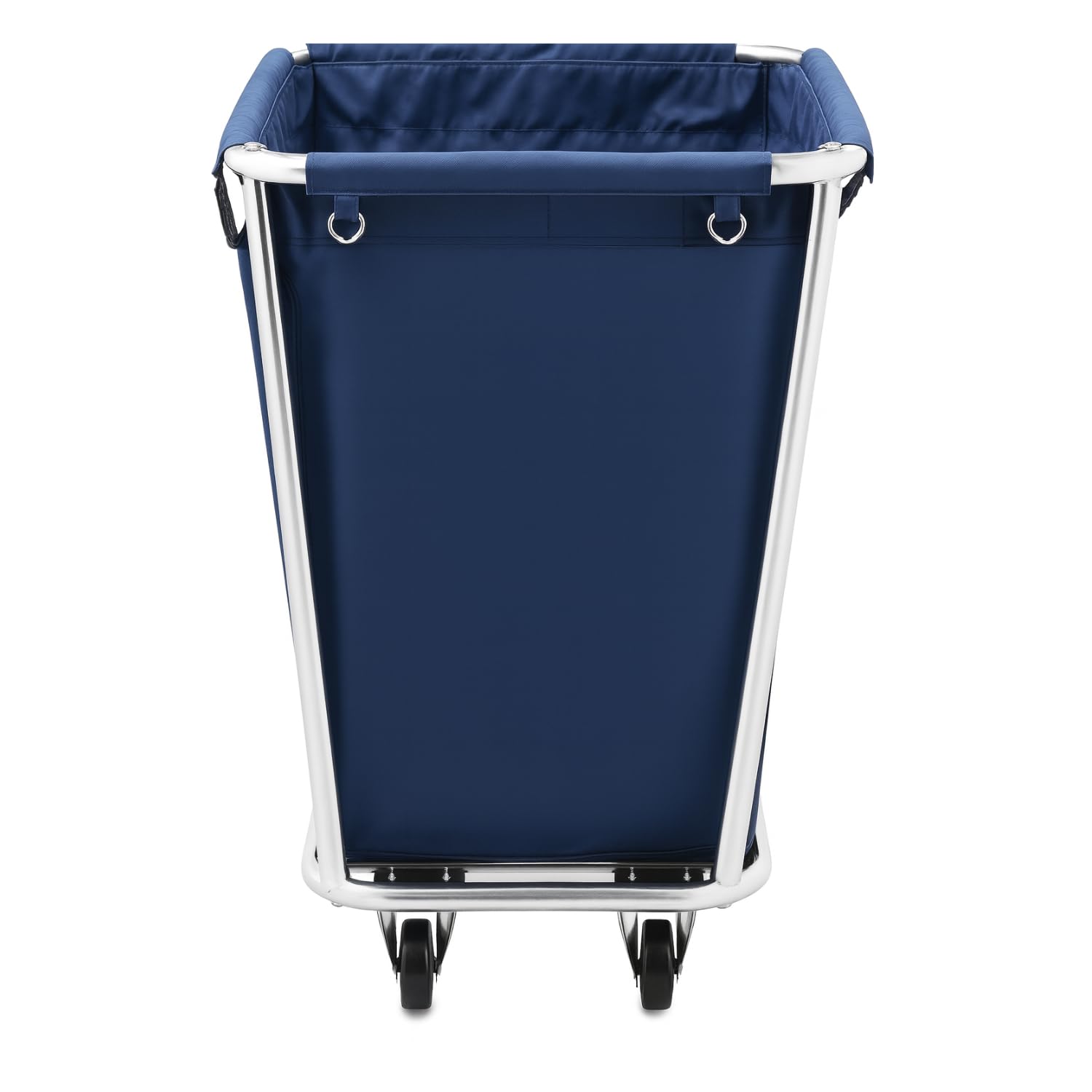 Carrello portabiancheria conico professionale in acciaio inossidabile – Modello smontabile – Ruote girevoli – Dimensioni 900 x 650 x 850 mm