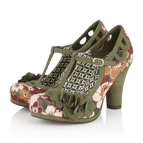 Chaussures Valerie Ruby Shoo à talon compensé au design rétro unique