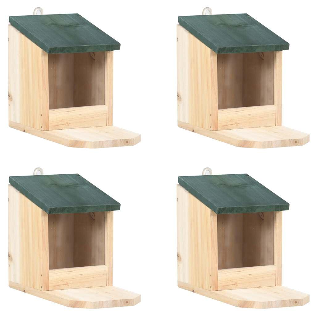 Möbel, Eichhörnchenhäuser, 4 Stück, Brennholz