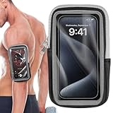 Lurrose スマホ アームバンド ランニング スマホ入れ 4-6.8インチユニバーサル アームポーチ 防水 通気性 調整可能 電話バッグ キーとコインホルダー MP3プレーヤーアームバンド ランニング用 アウトドア用 ブラック