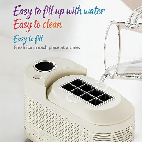 Fabricadora de hielo portátil de escritorio 120W miniatura 4