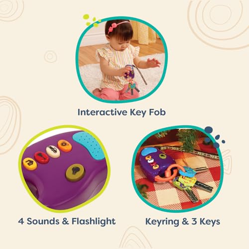 image for B. toys – Toy Car Keys – Key Fob with Lights & Sounds – Interact