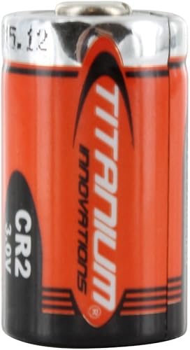 Titanium Innovations CR2 750mAh 3V 2.25A Batería de litio (LiMnO2) con botón superior, 4 unidades