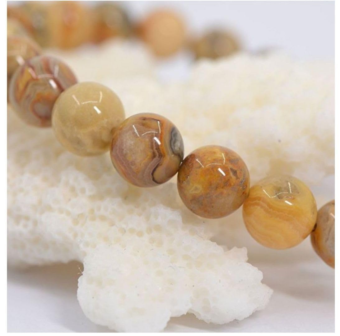 Adabele 1pc Natural Stretch Gemstone Bracelet 8mm (0.31") Bead 7 Inch to 8.5 inch Healing Crystal Energy Quartz Chakra Jewelry Women Unisex Birthday Gift - Image 4