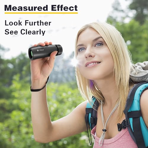 Tydeux Monóculo compacto à prova d'água 20 x 63 cm - Monóculos telescópicos de visão ampla de alta