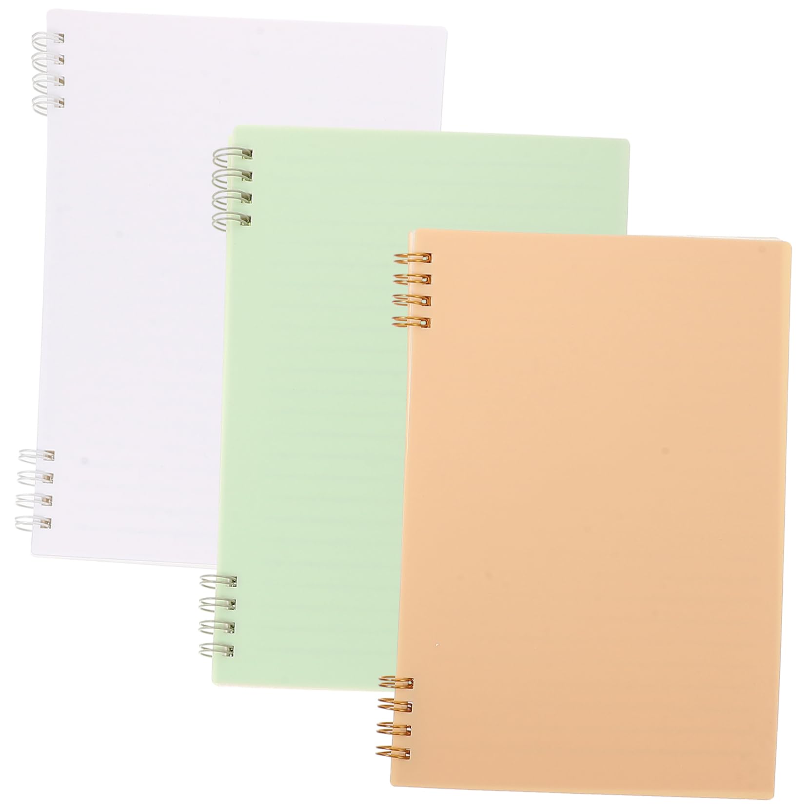 Carnet de Notes Spirale 3 Pièces, Plastique Papier
