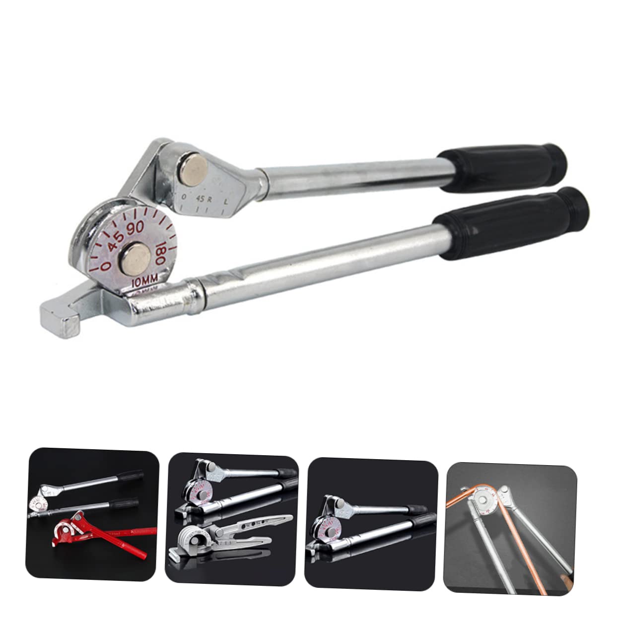 TEHAUX Manual Tubing Bender 180 Degree Tube Bender Compact Aluminum Tube Bending Tool Stainless Steel for Accurate Bends