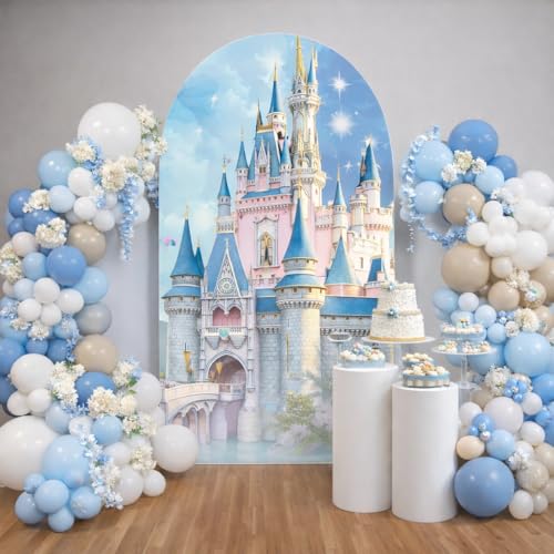 Funda Arco Princess Castle para Fondo Decorativo 6x2.6 ft miniatura 1