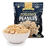 アメリカ産 ハイオレイックピーナッツ 1kg ローストピーナッツ 落花生 素焼き ハイオレイン 高オレイン酸 国内加工 無塩 添加物不使用 植物油不使用 おつまみ おやつ ラッカセイ ナンキンマメ 大容量 Peanut チャック付き袋