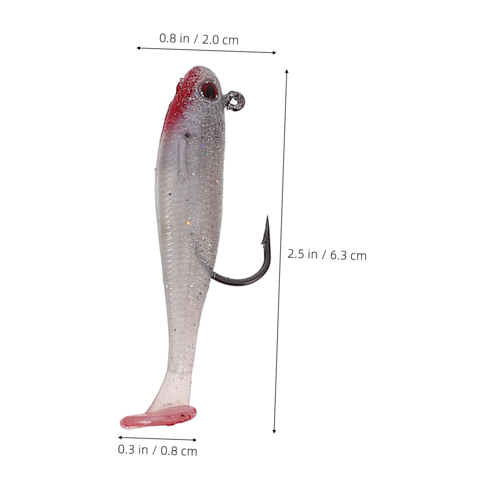 BESPORTBLE Esca per La Pesca della Spigola Esche Morbide per Aragoste Esca da Pesca Colorata Esche per La Pesca alla Trota Esca di Simulazione 3D Imitazioni di Esche da Pesca Addominali