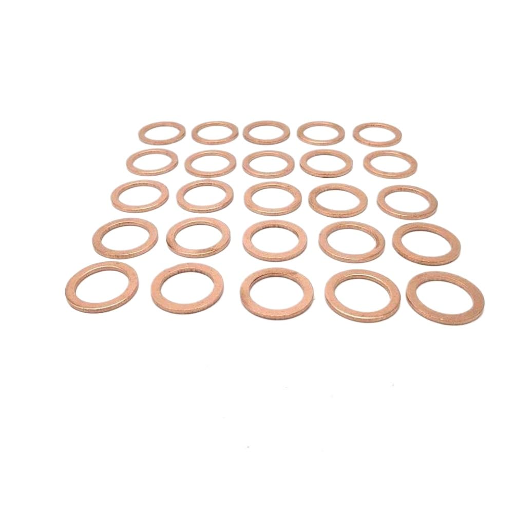 Joint de rondelle d'écrasement en cuivre Compatible avec le bouchon de vidange d'huile 007603-014106