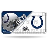 Rico Industries NFL Indianapolis Colts Unisex Kfz-Kennzeichen aus Metall, Teamfarbe, Einheitsgröße (6734548506)