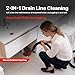 Shop-Vac 2-In-1 AC Drain Line Unclogger Tool, Universal Fit HVAC Drain Line Cleaner Adapter for Vacuums, Flexible & Durable Wet Vac Attachment with Clear Visibility for Sink, Floor Sewer, A/C Cleaning