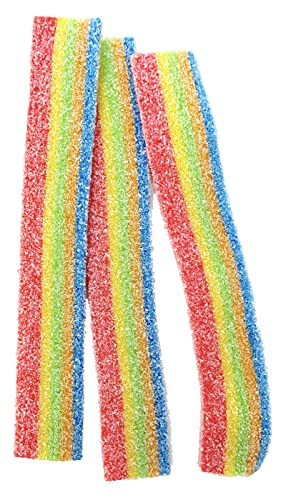 Soho Sweet Sour Belts Non-Gmo Candy Belts – Sour Strawberry Belts And Sour Rainbow Belts, Halal Candy (1 Pound Each) #TOP6