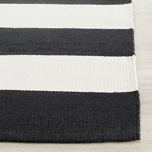 Tapete SAFAVIEH Montauk 8x10 Cotton Black/Ivory miniatura 3