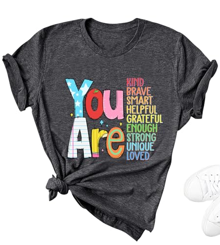 Teacher Shirts for Women Tops Teacher Tshirts Shirts for Women, You are Teacher Graphic Tees for Women