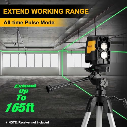 Image of Prexiso Laser Level with Tripod, IP54 Professional 150 Wide Angle - 100Ft Cross Laser Line Tool for Construction, Ceiling Alignment, Floor Tile