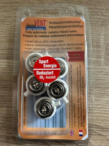 duroVENT Automatischer Heizkörper-Entlüfter im 5er-Set, für 1/2-Anschluss (Vollautomatischer)