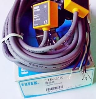 Fotek T18-6MX Photo Sensor, Thru Beam Type, Sensing Distance 6m, Operating Voltage 10~30VDC, NPN & PNP Two Way Output NO