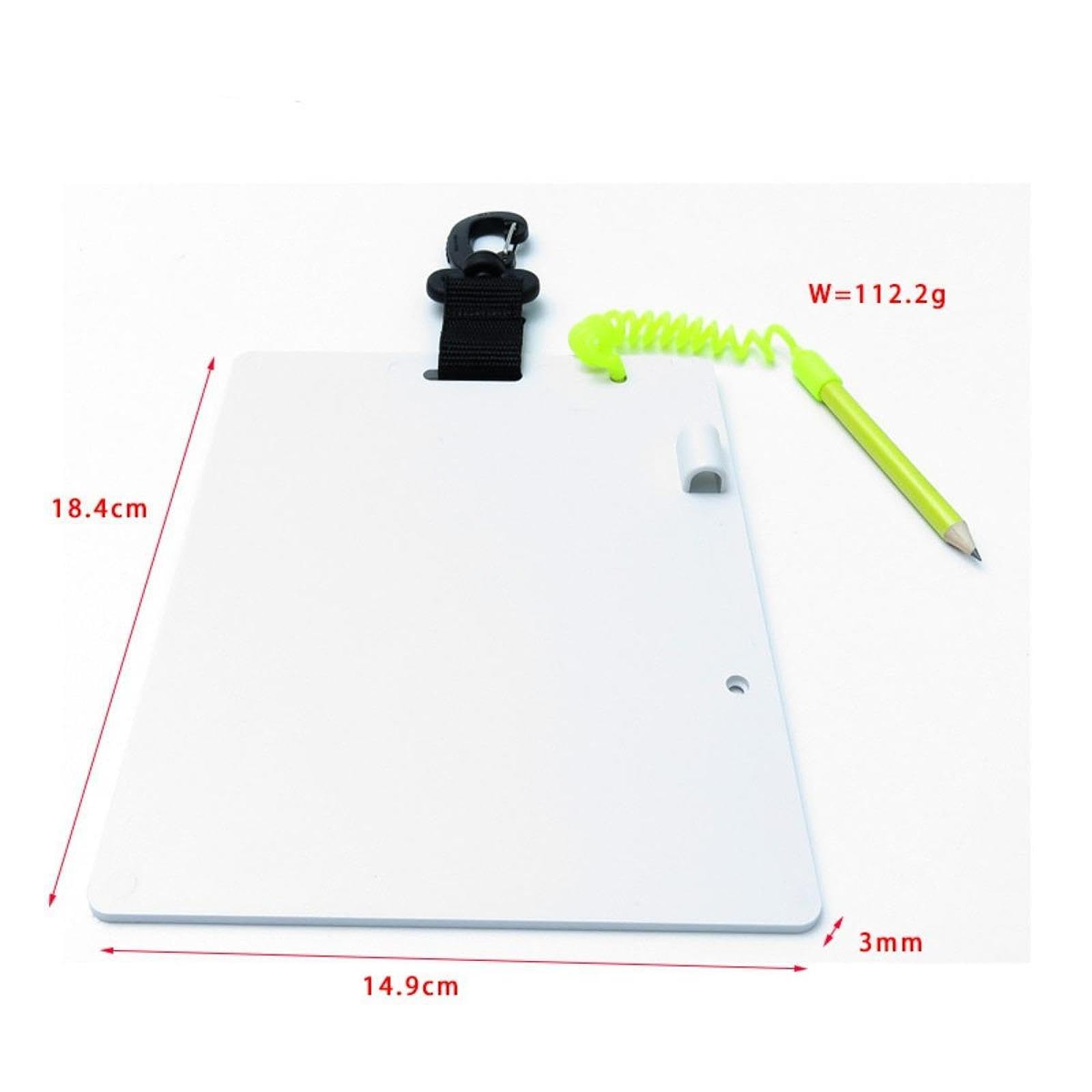 Unterwasser Schreibtafel mit Bleistift, Tauchzubehör, Tauchschreibtafel