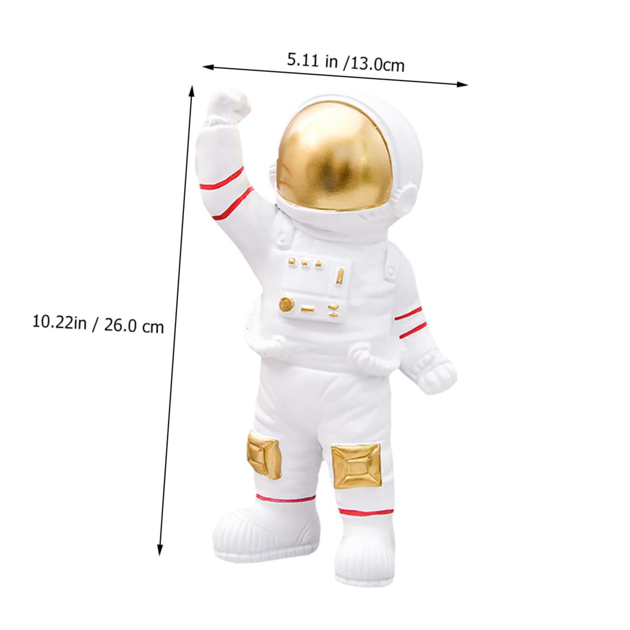 Astronauten Figur aus Kunstharz, Dekorativer Tischständer für Zuhause | Lebensechte Simulation, Leicht und Tragbar, Kindlicher Stil für Wohn und Einkaufsbereiche