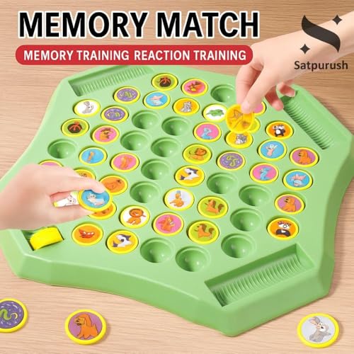 Image of Satpurush Combo Pack of 3 - Flipping Chess, Triangular Chess & Rope Challenge. Educational Indoor Games for Kids 7-14 (SAT-FLIP-Chess-Game)