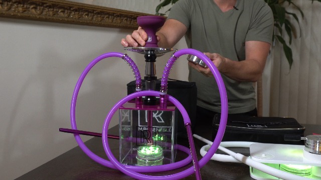 Amazon.com: Black Hookah Set with Everything – Hookah Set 2 Hose