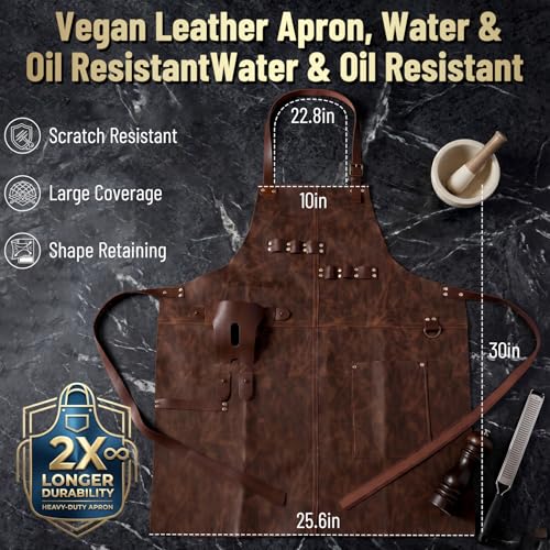 Tridep Leather Work Apron for Men