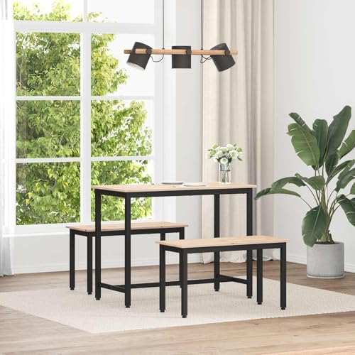 RCODSSK Banc en pin massif 80 x 35 x 45 cm pour terrasse et entrée comme banc stable pour salle à manger au design contemporain