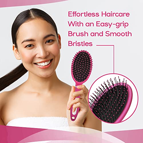Plancha para el Cabello HerStyler Forever Flat Iron y Cepillo Desenredador Rosa miniatura 6