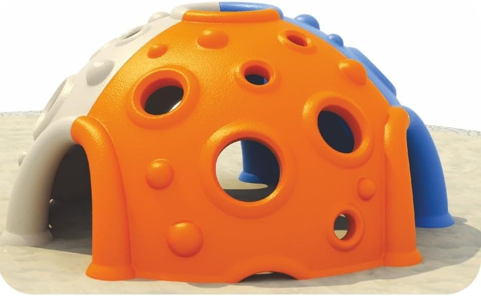 RBW TOYS Kids Indoor Climbing Dome, 270x135 cm, Orange and Blue, Ages 2+