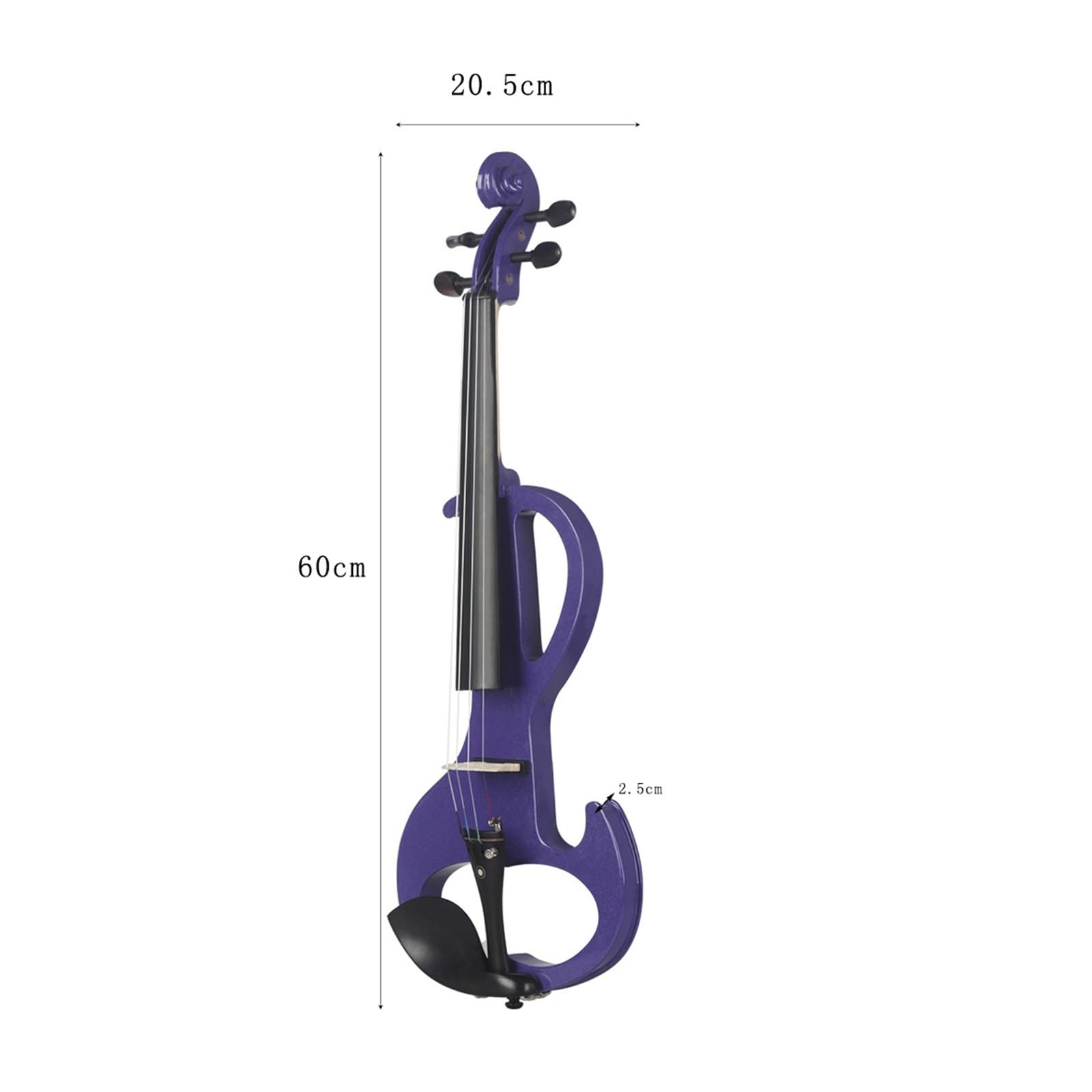 Violino Set Violino Elettronico 4/4 per Principianti Adulti per Suonare Strumenti A Corda Opzionali Violino Elettronico (Color : Purple)