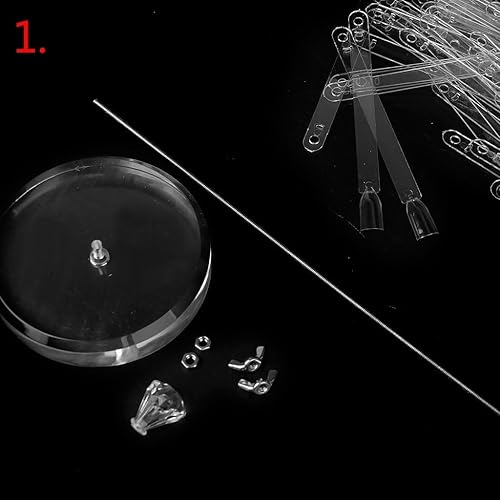 Miniatura 6 de Yimart Soporte de exhibición de 120 barras de uñas postizas en espiral, herramientas de práctica para uñas Solon, esmalte y gel (transparente)