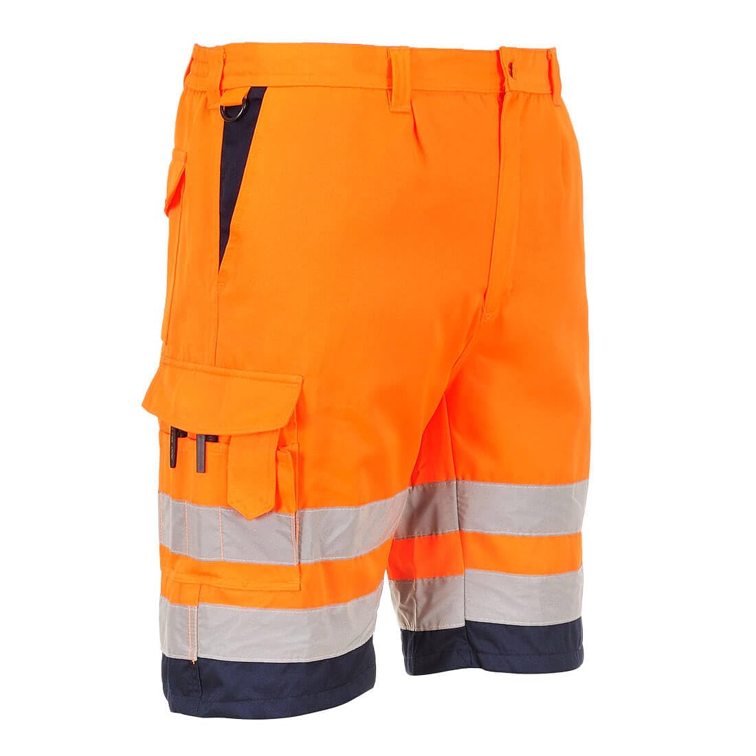 Short haute visibilité polycoton léger FR 38-40 pour rester au frais en toute sécurité