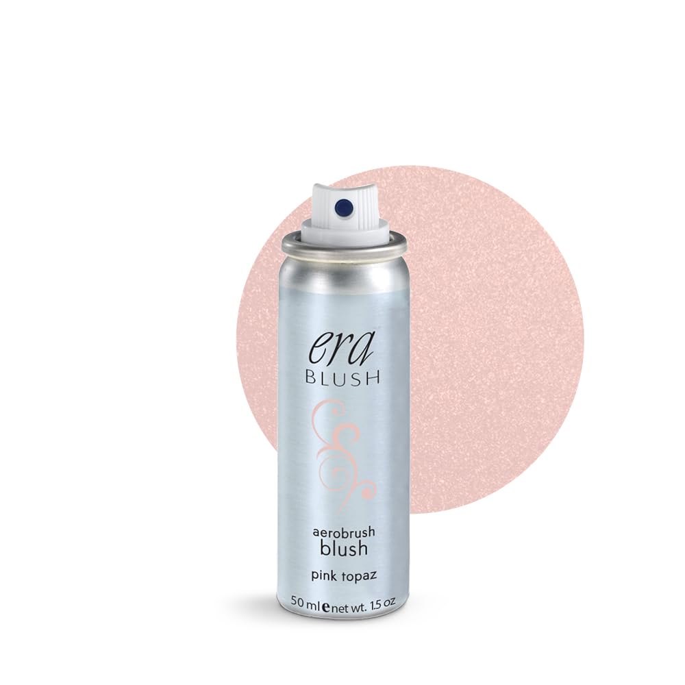 ERA Beautyspray makeup, BLUSH - Pink Topaz, 1.5 ounce, professional spray on cosmetics by Era Beauty