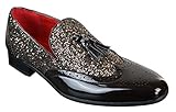Herrenschuhe Party Abschlussball Design, ideal für jeden Anlass, in rot, silber und schwarz verfügbar
