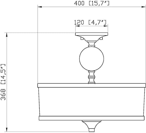 Miniatura 8 de Z-Lite Montaje semi empotrado de 3 luces 307SF-HBR, latón