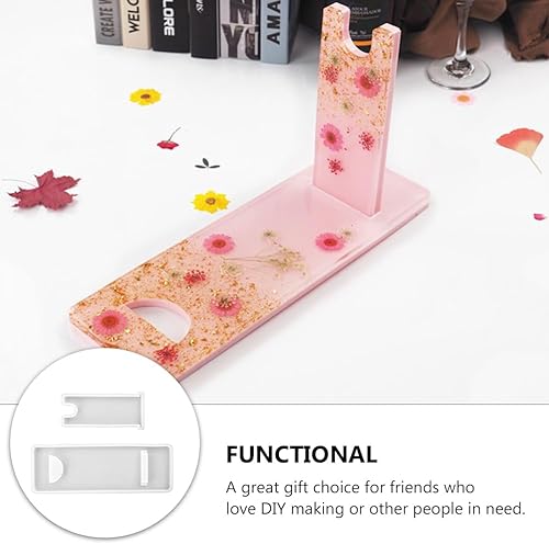 Miniatura 3 de VILLCASE Molde para estante de vino, moldes de resina epoxi para resina epoxi, moldes de fundición de silicona, soporte para copas de vino, moldes