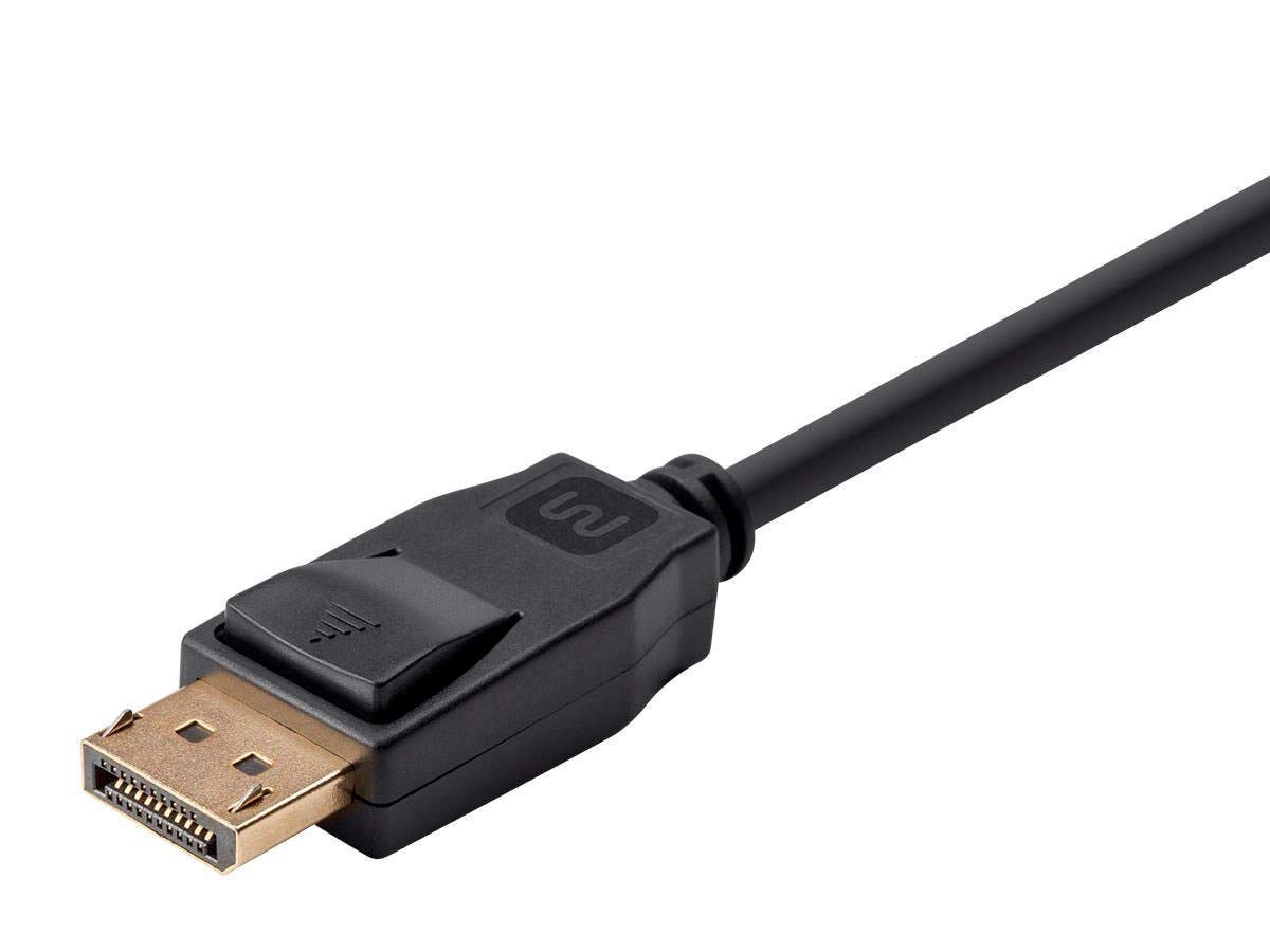 Monoprice Cavo DisplayPort 1.2a, 10 piedi (confezione da 10) fino a 4K (3840x2160p), video 3D ad alta velocità di bit 2 (HBR2) - Seleziona serie