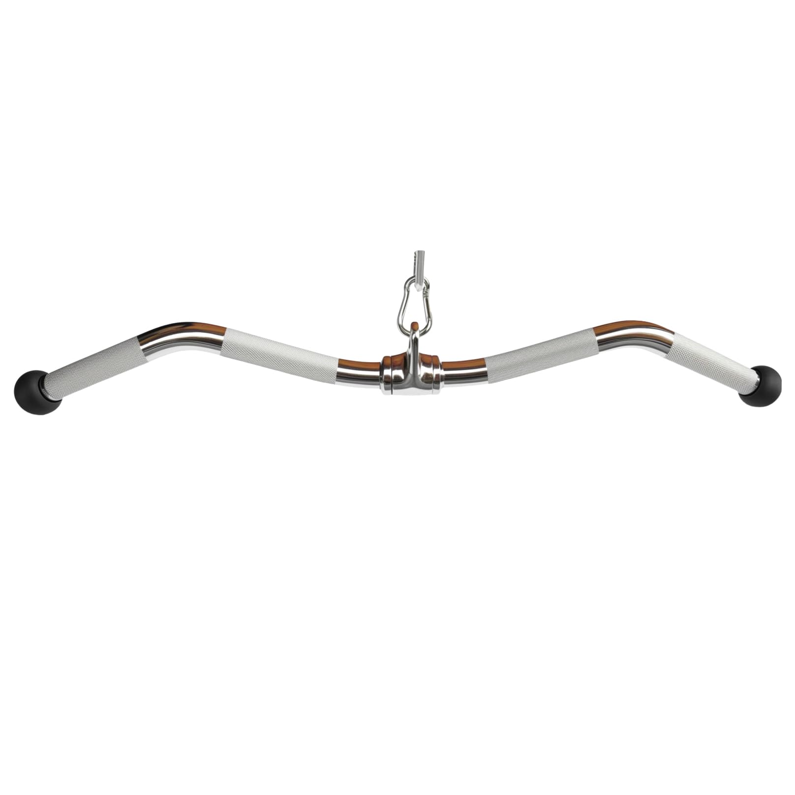 Barre d'haltères multi-exercices pour machines à câble, barre de traction latte, accessoires, barre de presse triceps, barre de traction droite tournante avec poignées rotatives, caoutchouc