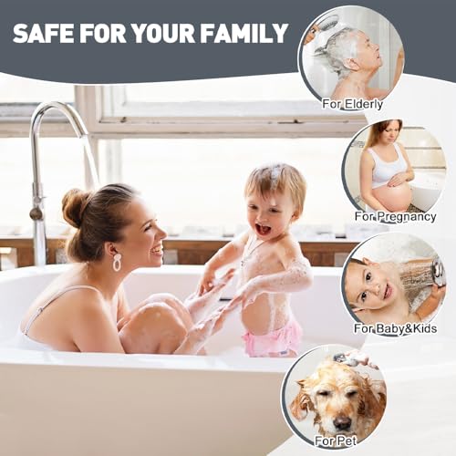 Image of Square Shower Mat Non Slip: 36 x 36 Inch Extra Large Shower Mats with Drain Hole in Middle - PVC Loofah Anti Slip Shower Floor Matt for Inside Shower