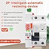 Jadeshay Interruttore Differenziale 30mA 40A Salvavita con Riarmo Automatico WiFi Magnetotermico Differenziale Tipo A Controllo Remoto Tramite Tuya sul Cellulare o Manuale,230V con Display LED