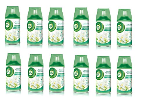 12 x AIR WICK Deo Ambiente Fresh Matic Ricarica Fresia&Gelsomino 250 ML