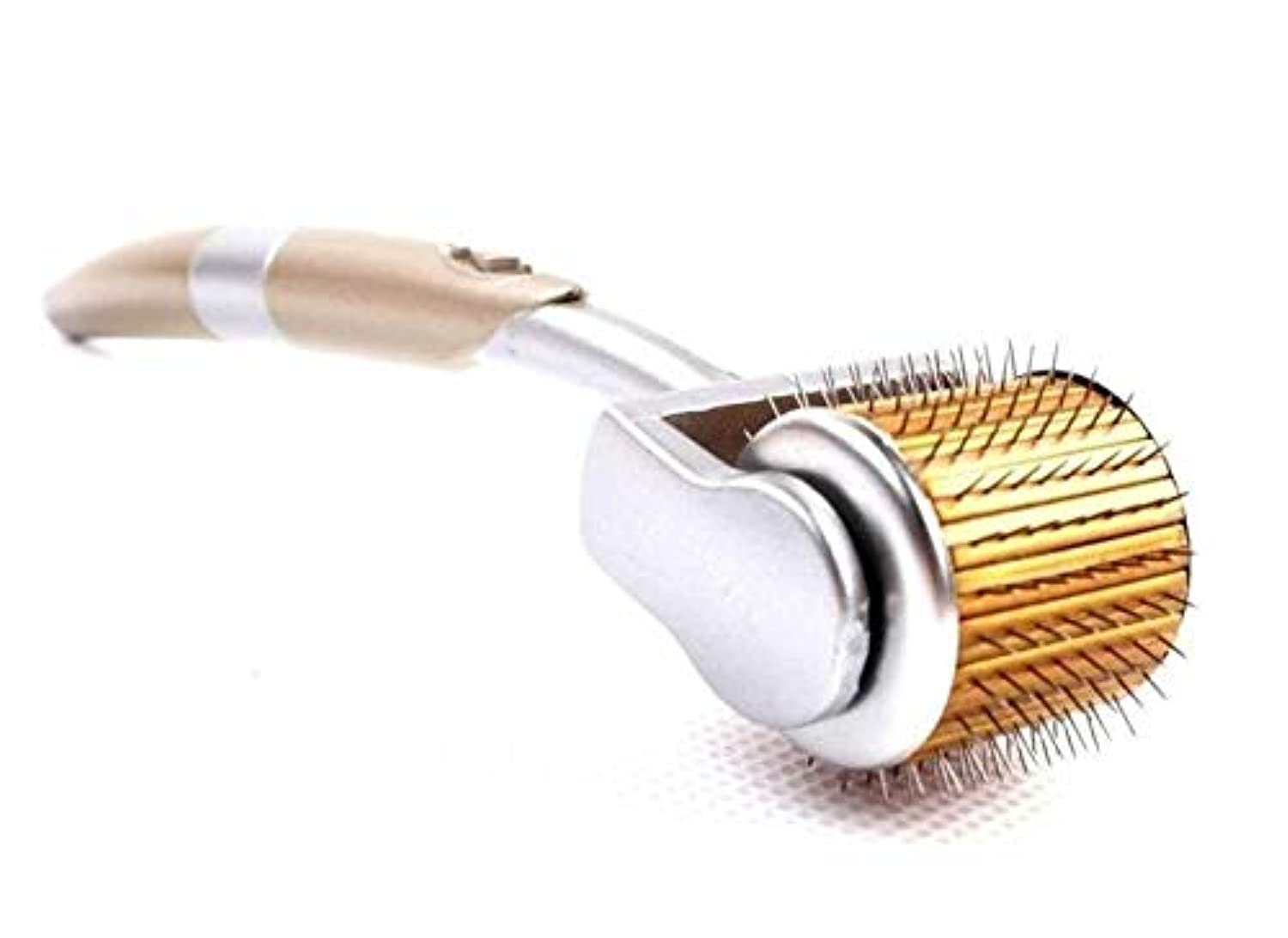 ZGTS1.5mm Derma Roller Cosmetic Needling Instrument For Face,192 Titanium Micro Needle, Plastic Case for Micro needles