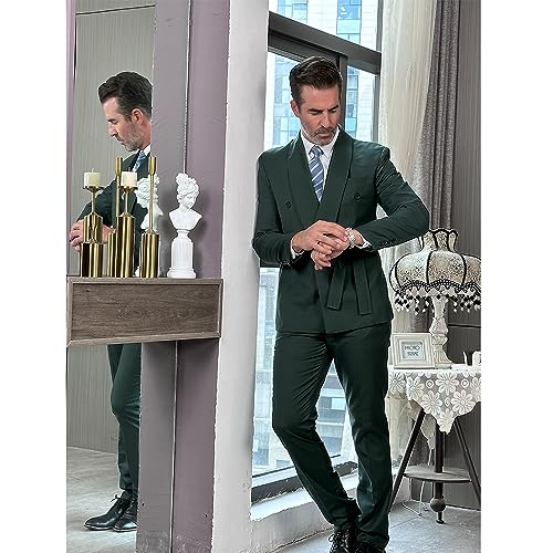 Mens Suits 2 Pieces Casual Tuxedos Summer Beach Suit Sets3