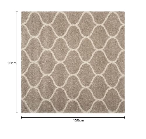 Image of Soft Fluffy Shag Area Rectangular Rugs For Living Room, Shaggy Floor Carpet For Bedroom, Girls Carpets Kids Home Decor Rugs, Cute Luxury Non-Slip[Size 3X5 Feet], Brown