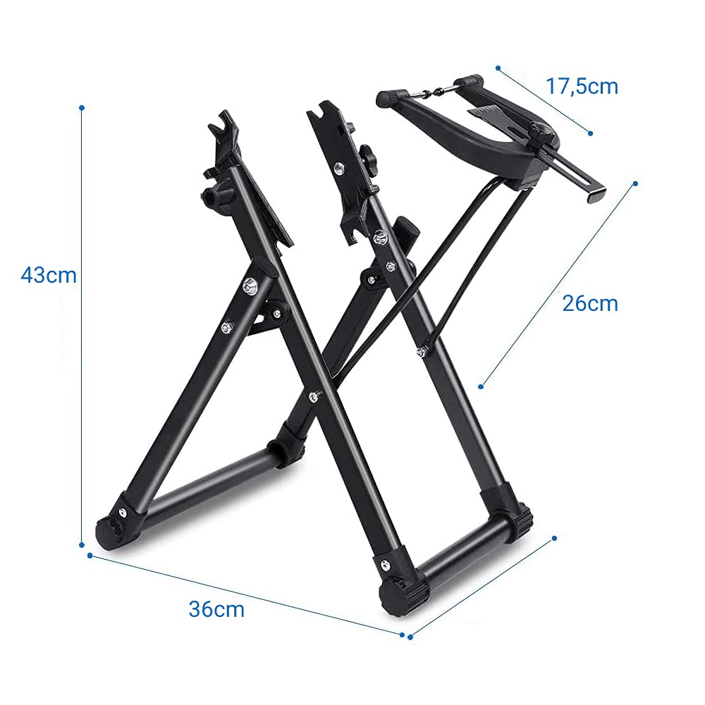 Cavalletto per Ruote per Bici, Wheel Centraruote Dispositivo di Sollevamento Manutenzione Home Centraruote Supporto del Basamento di Bike Repair Tool